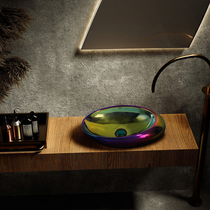 Раковина-чаша Abber Bequem 49 AC2107Regen Хамелеон от магазина ЛесКонПром.ру