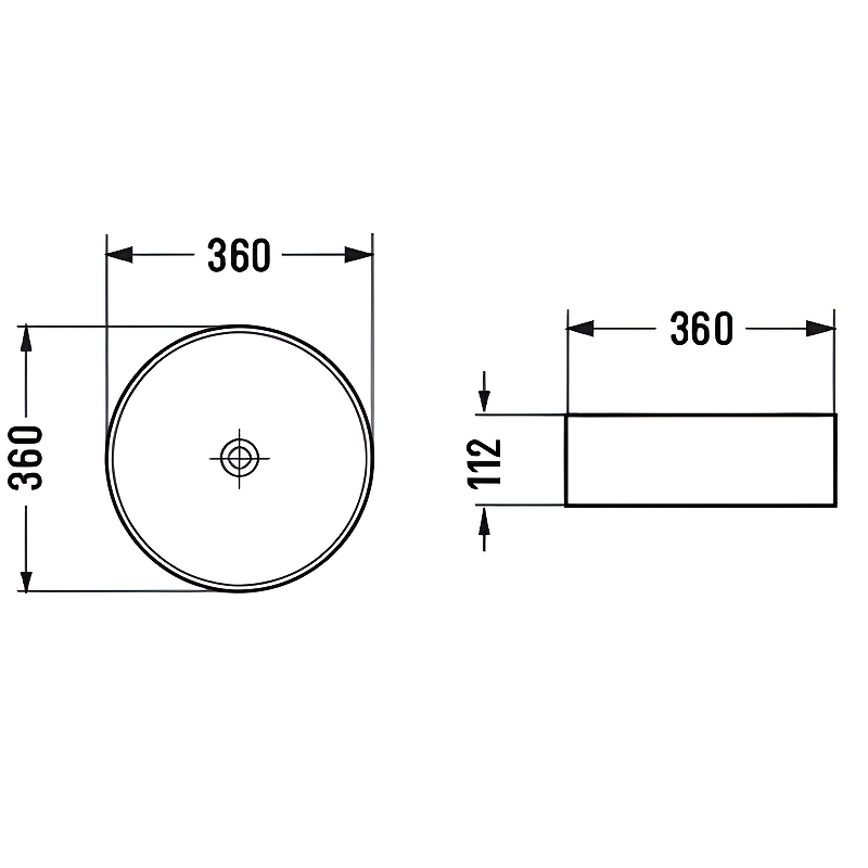 Раковина-чаша Comforty 36 GL03 00-00011841 Черная от магазина ЛесКонПром.ру