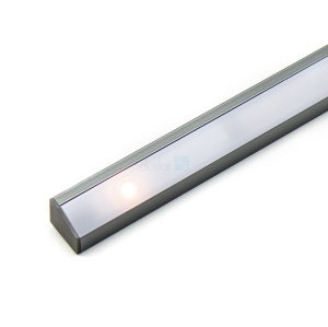 Светодиодный светильник DLIGHT COR АНТРАЦИТ 1 м в отрез, с сенсорным выкл., антрацит, свет-теплый DLIGHT