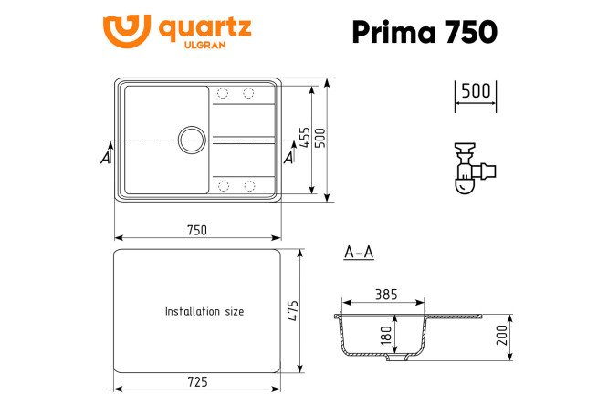 Мойка  Prima 80531992 от магазина ЛесКонПром.ру