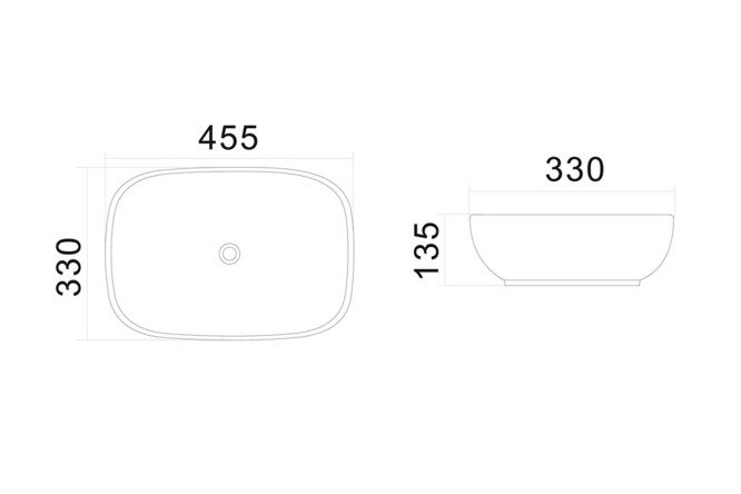 Раковина накладная Universal C8FC0X045GWRE 80544461 от магазина ЛесКонПром.ру