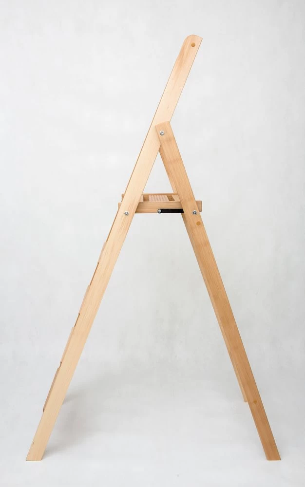 Стремянка деревянная Hoz-Block Батя 2 ступени Светлая (арт. СДБ-2С) от магазина ЛесКонПром.ру