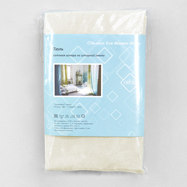 Штора-тюль Ницца 200х280 см крем от магазина ЛесКонПром.ру