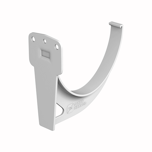 Кронштейн желоба ТЕХНОНИКОЛЬ ПВХ 125/82, белый от магазина ЛесКонПром.ру