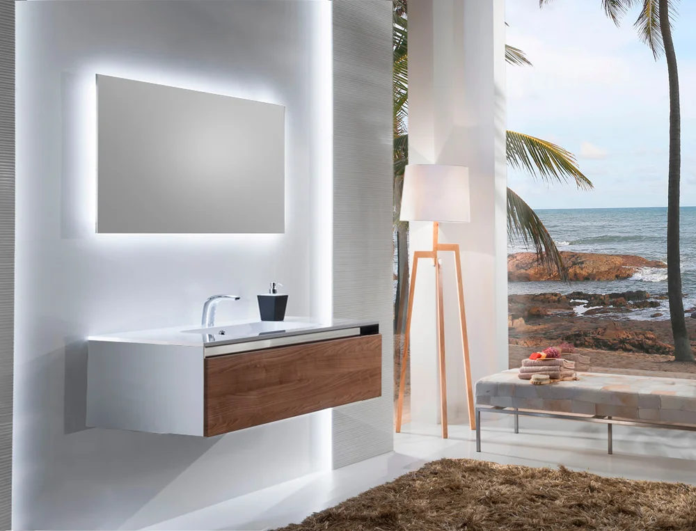 Зеркало Sanvit Кубэ 120 от магазина ЛесКонПром.ру