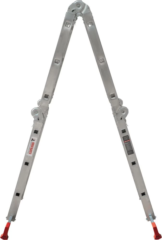 Алюминиевая четырехсекционная лестница-трансформер 400 мм NV2322 НОВАЯ ВЫСОТА 4Х3 арт.2322403 от магазина ЛесКонПром.ру