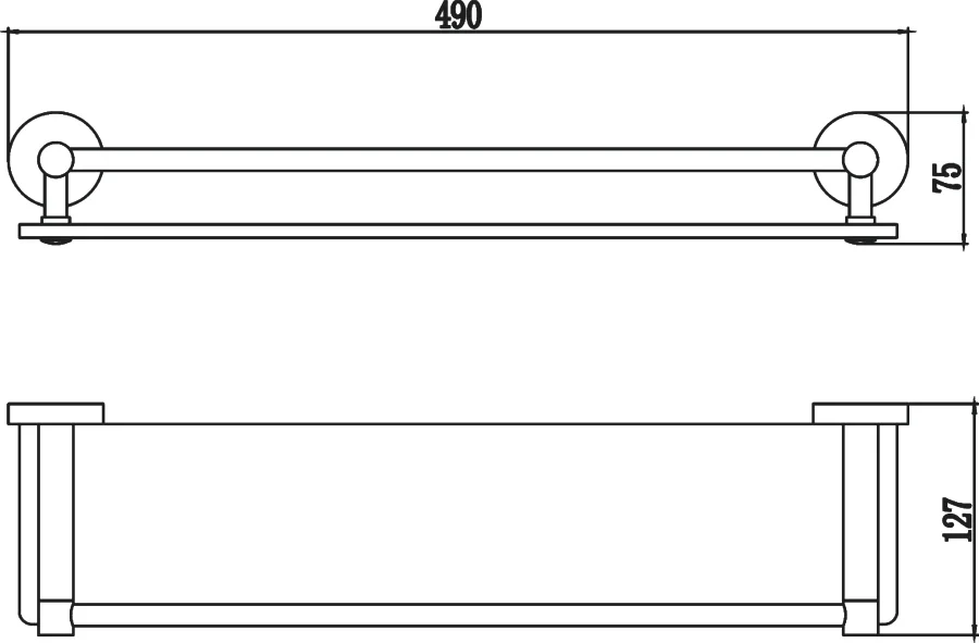 Полка Savol 87 S-508791 50 см от магазина ЛесКонПром.ру