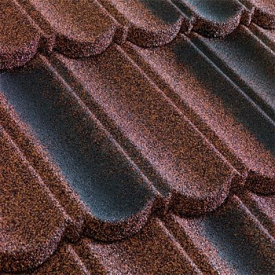 Композитная черепица Metrotile (Бельгия) MetroBond кофейно-серая от магазина ЛесКонПром.ру