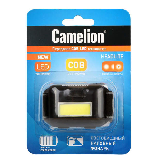 Фонарь налобный Camelion LED 3 Вт 3xAAA от магазина ЛесКонПром.ру