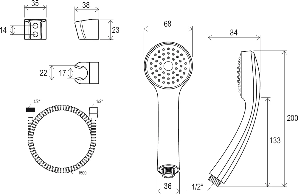 Душевой гарнитур Ravak 901.00 от магазина ЛесКонПром.ру