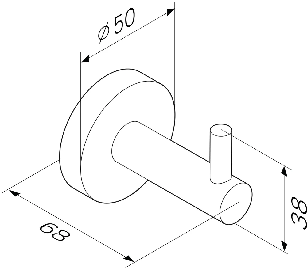 Крючок STWORKI Дублин HADB35500 от магазина ЛесКонПром.ру