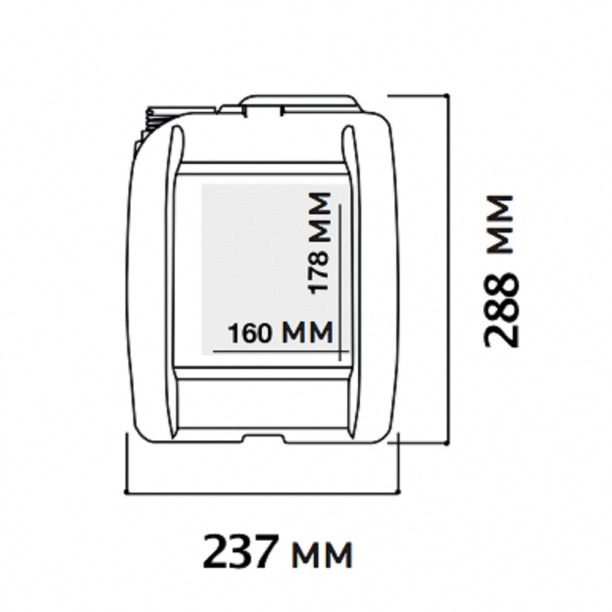Канистра пластиковая 11 л от магазина ЛесКонПром.ру