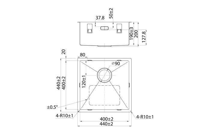 Мойка врезная IDDIS Edifice 80550610 от магазина ЛесКонПром.ру