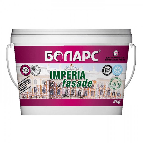Готовая фасадная шпаклевка ИМПЕРИЯ ФАСАД, 28 кг от магазина ЛесКонПром.ру