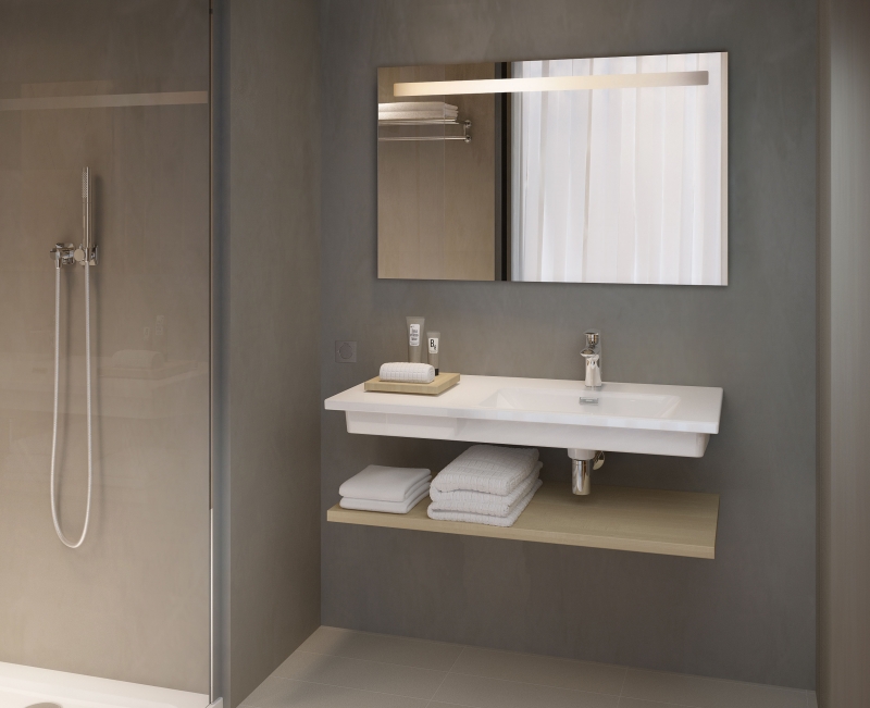 Раковина Jacob Delafon Vox 100 EXAD112-00 Белая от магазина ЛесКонПром.ру