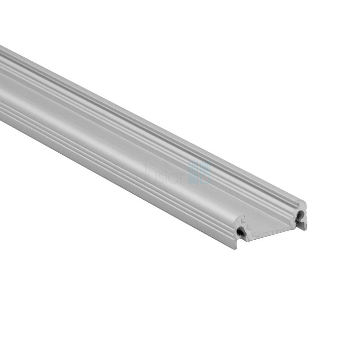 Алюминиевый профиль DLIGHT FLAT прямой, длина - 3000 мм, цвет - алюминий DLIGHT от магазина ЛесКонПром.ру
