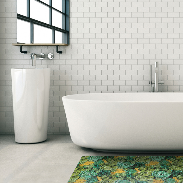 Коврик для ванной ВИЛИНА Растения 65 см ПВХ от магазина ЛесКонПром.ру