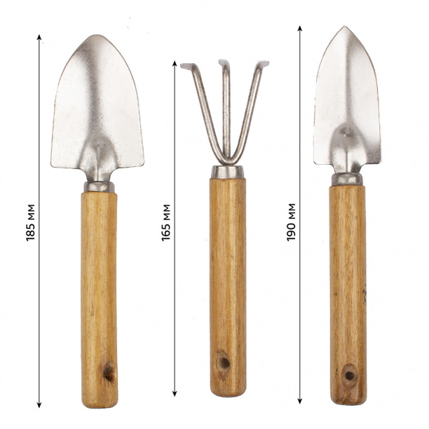 Набор инструментов для комнатных растений средний от магазина ЛесКонПром.ру