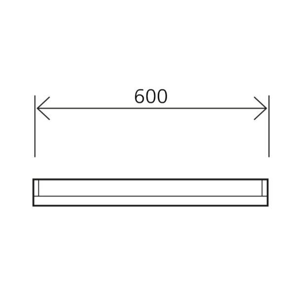 Светильник для светодиодной лампы Smartbuy T8 G13 600 мм от магазина ЛесКонПром.ру