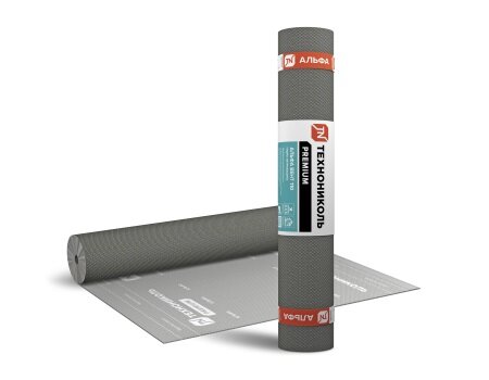 Мембрана гидро-ветрозащитная диффузионная ТЕХНОНИКОЛЬ Альфа Вент 150, 1,5х50 м от магазина ЛесКонПром.ру