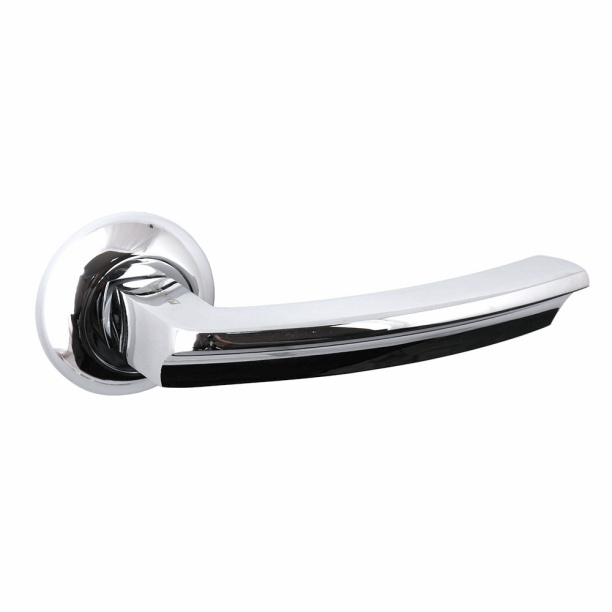 Дверные ручки Megapolis Dubai 0893 хром от магазина ЛесКонПром.ру