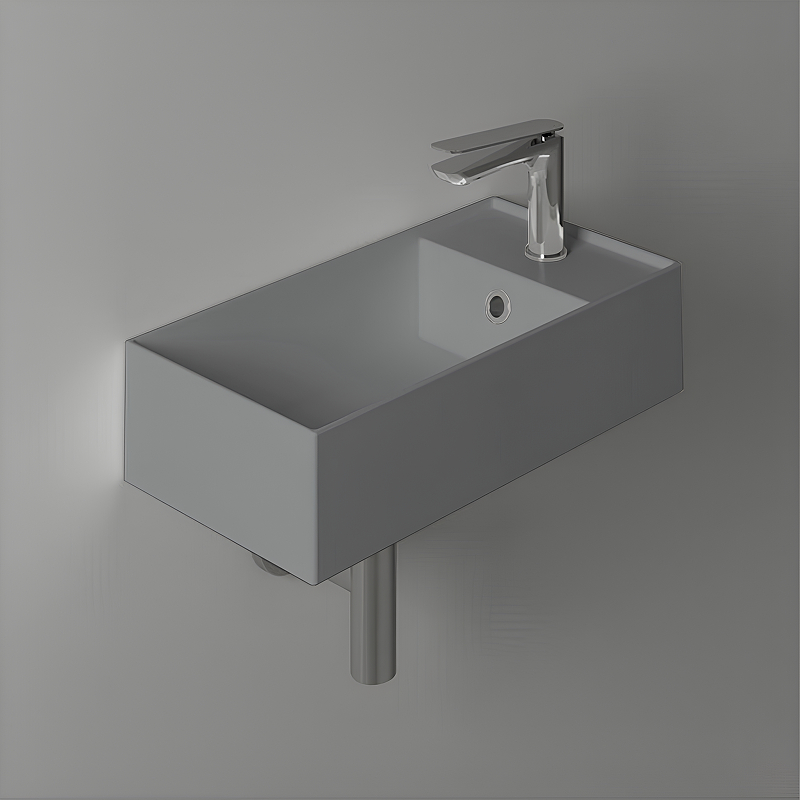 Раковина Simas Agile 50 R AG50 cemento matt*1 Серая матовая от магазина ЛесКонПром.ру
