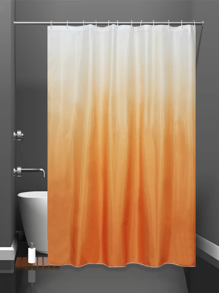 Штора для ванной Bath Plus Charme Red Rosy Down 2151/2 180x180, оранжевая от магазина ЛесКонПром.ру