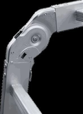 Алюминиевая четырехсекционная лестница-трансформер 400 мм NV1322 НОВАЯ ВЫСОТА 4Х2 арт.1320402 от магазина ЛесКонПром.ру