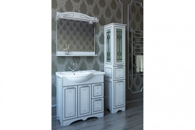 Зеркало с полкой Sanflor Адель 80353295 от магазина ЛесКонПром.ру