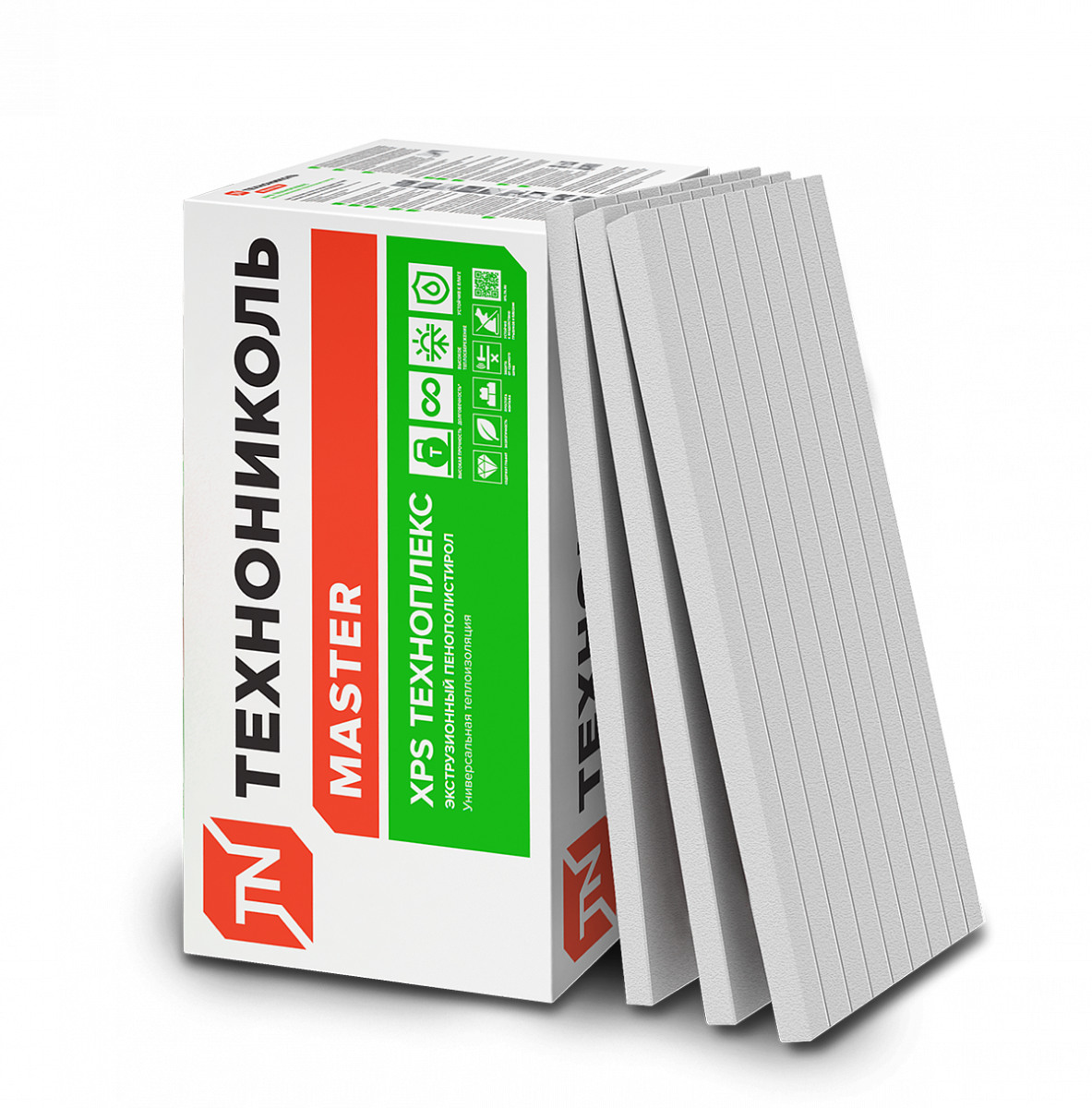 Экструзионный пенополистирол (XPS) ТЕХНОНИКОЛЬ Техноплекс FAS/2 S/1 1180х580х100 мм, L-кромка, фрезерованный с микроканавками, 4 шт от магазина ЛесКонПром.ру