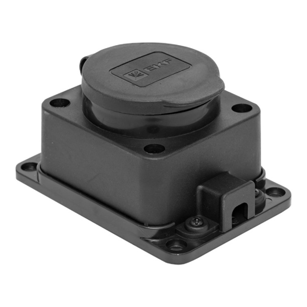 Розетка EKF Марс с заземлением IP44 каучук от магазина ЛесКонПром.ру