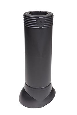 Вентиляционный выход Vilpe 110/ИЗ/500, цвет черный от магазина ЛесКонПром.ру