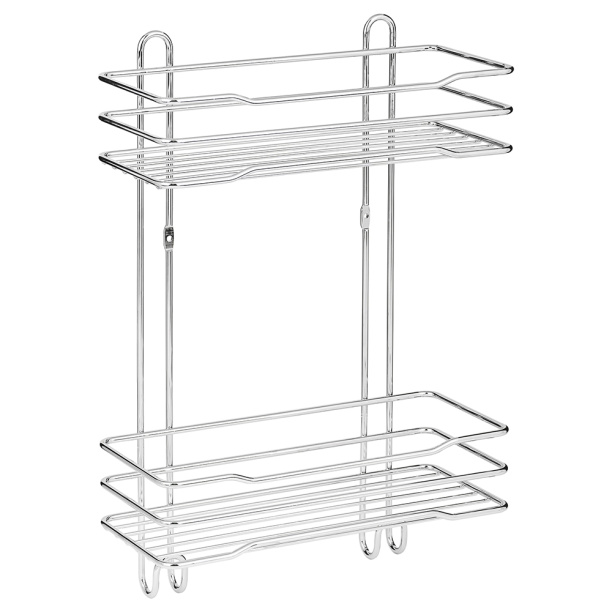 Полка сетчатая ЧМЗ Стамбул 2-ярусная прямая от магазина ЛесКонПром.ру