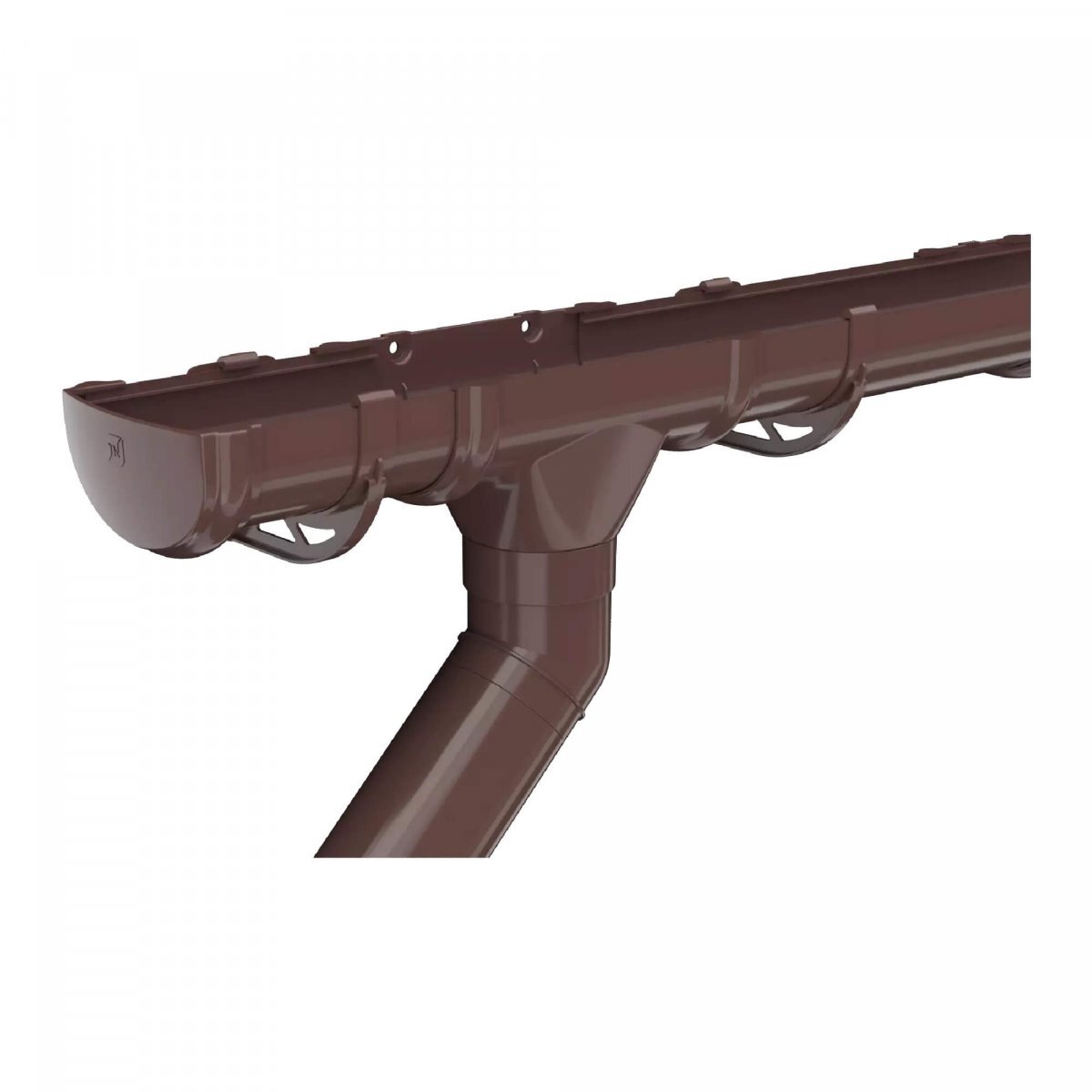 Металл ТН ПВХ ОПТИМА Хомут трубы металлический L=140, коричневый, шт. от магазина ЛесКонПром.ру