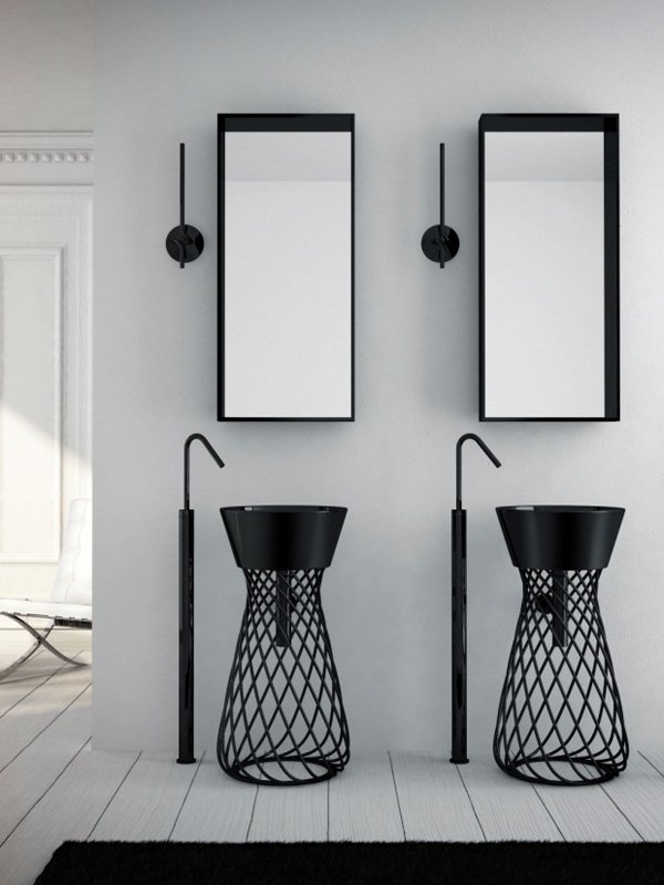 Раковина Artceram Wire 43 WIL001 03 00 Черная от магазина ЛесКонПром.ру