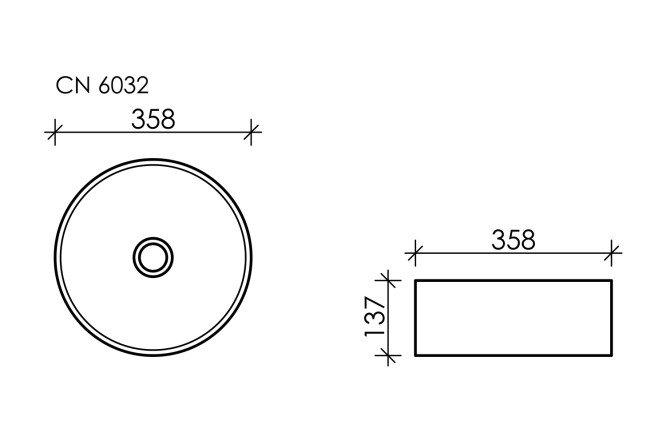 Умывальник накладной CERAMICA NOVA Element 80551245 от магазина ЛесКонПром.ру