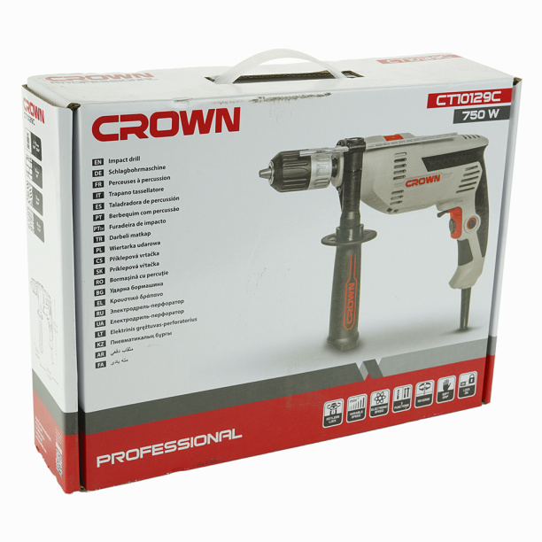 Дрель ударная CROWN CT10129C, 750 Вт от магазина ЛесКонПром.ру