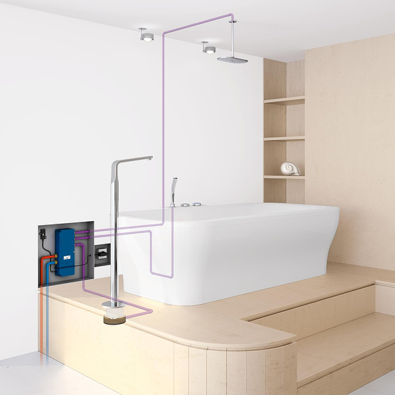 Верхний душ Grohe Rainshower Cosmopolitan 2747 Хром от магазина ЛесКонПром.ру