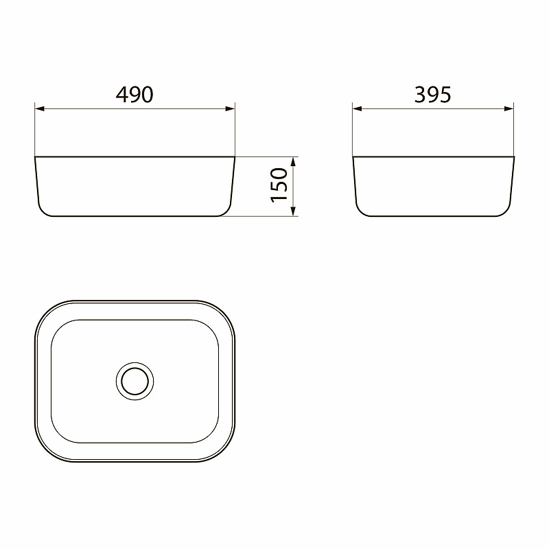 Раковина-чаша Point Афина 50 PN43041 Белая от магазина ЛесКонПром.ру