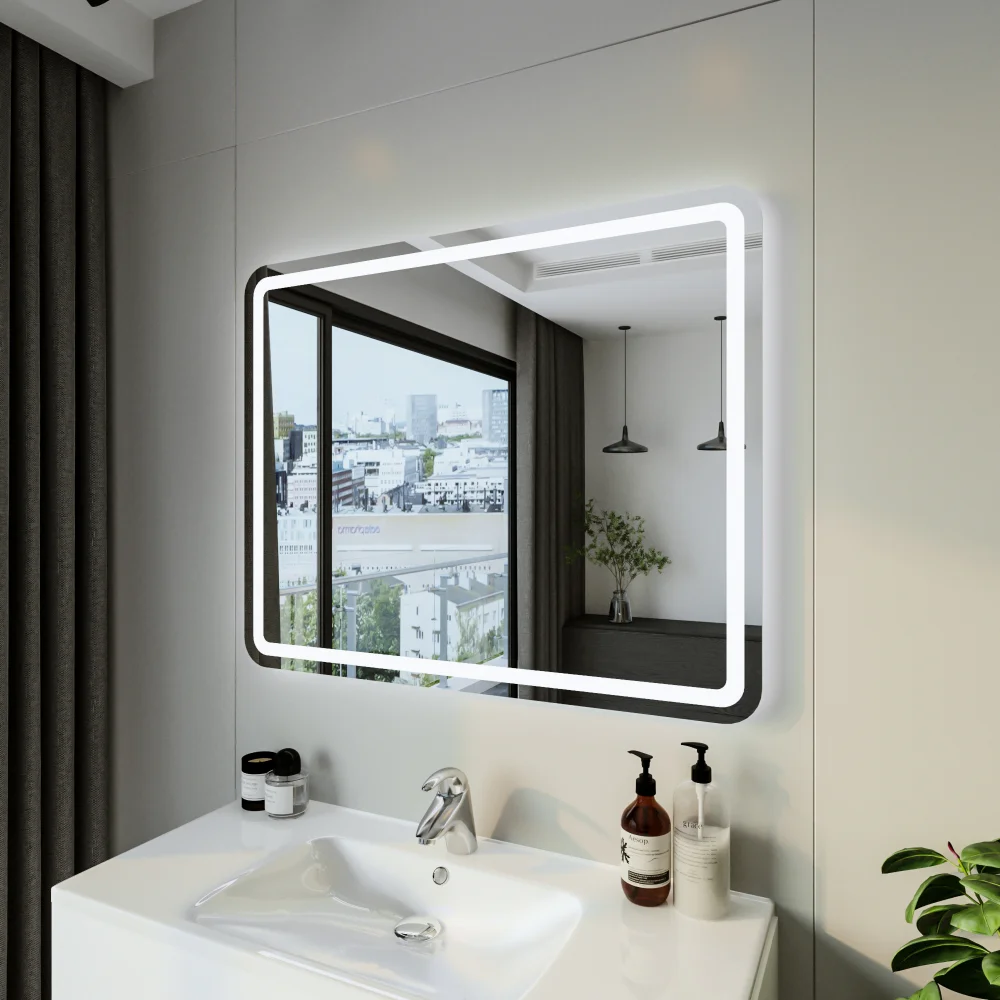 Зеркало Бриклаер Эстель-1 100 с подсветкой от магазина ЛесКонПром.ру