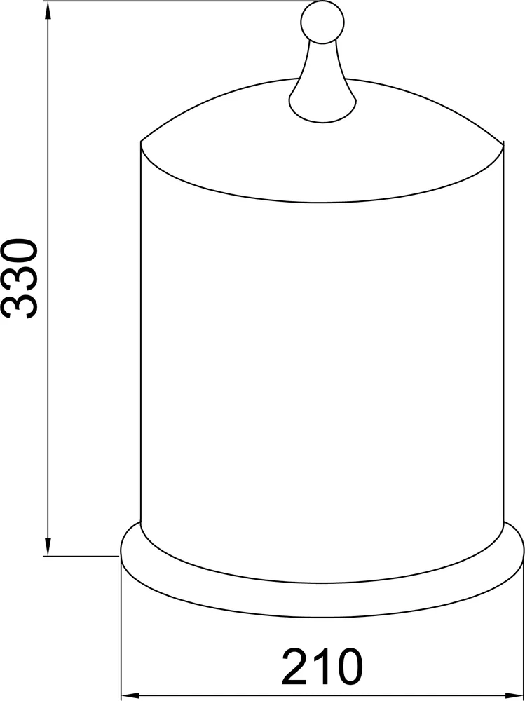 Мусорное ведро Boheme Medici 10608 от магазина ЛесКонПром.ру