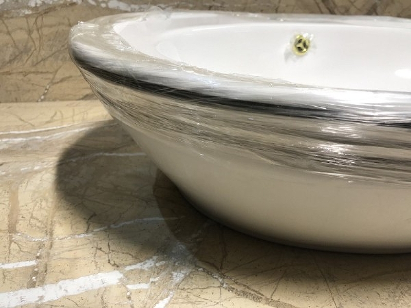 Раковина-чаша CeramaLux Lux Classic 60 3573 Белая Хром от магазина ЛесКонПром.ру