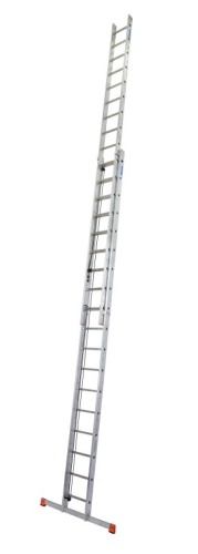 Лестница алюминиевая двухсекционная с канатной тягой KRAUSE ROBILO 2х18 от магазина ЛесКонПром.ру