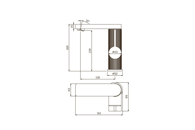 Смеситель для умывальника ARGOTECH Nero 80513335 от магазина ЛесКонПром.ру