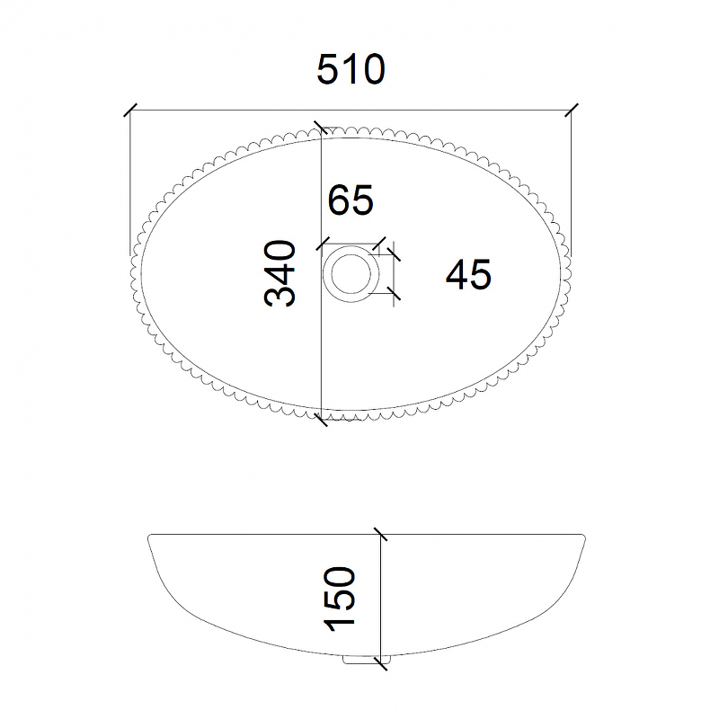 Раковина-чаша Abber Glas 51 AK2304 прозрачная от магазина ЛесКонПром.ру