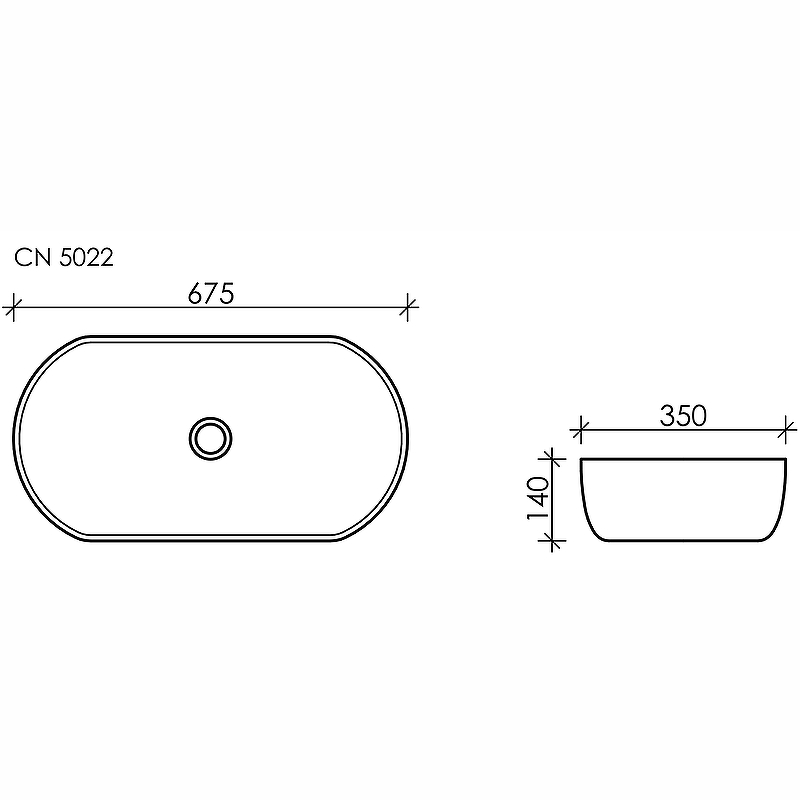 Раковина-чаша Ceramica Nova Element 68 CN5022 Белая от магазина ЛесКонПром.ру
