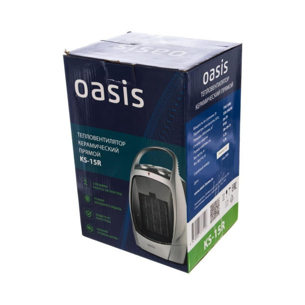 Тепловентилятор Oasis 1,5 кВт керамический от магазина ЛесКонПром.ру