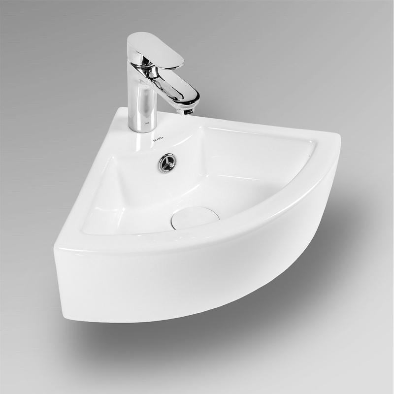 Раковина Bond 32 S91-320 угловая Белая глянцевая от магазина ЛесКонПром.ру