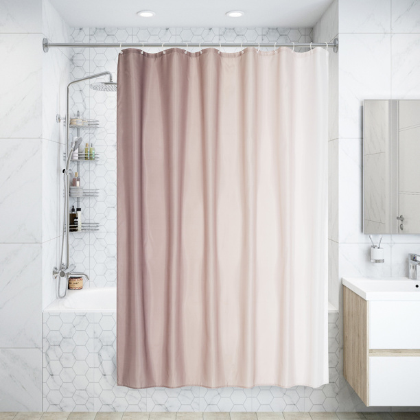Штора для ванной Primanova Sharm 180x200 см текстиль бежевая от магазина ЛесКонПром.ру