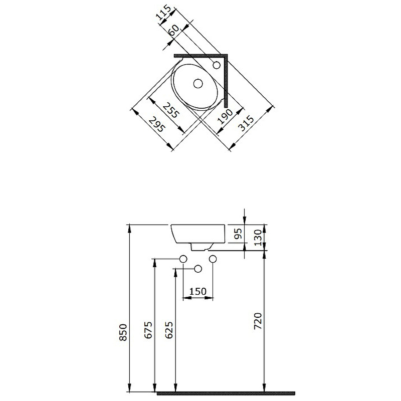 Раковина Berges Small 30 182011 Белая глянцевая от магазина ЛесКонПром.ру